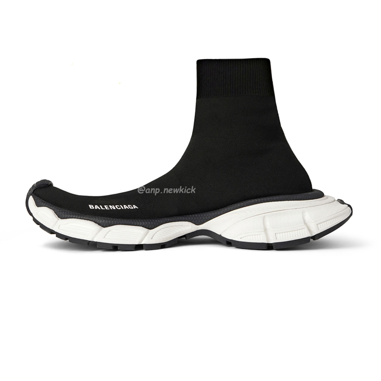 Balenciaga 3xl Sock Recycled Knit Sneakers Black White Fluo Yellow Beige (8) - newkick.app